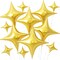 12PCS Gold Star Foil Balloons Set – 26 Inch & 10 Inch Four-Point Star Helium Balloons for Birthday, Graduation, Anniversary, Baby Shower, and Wedding Party Decorations
